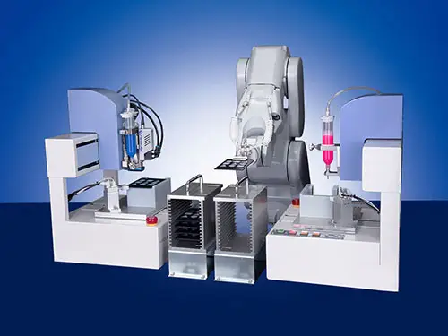 Dispenser a getto senza contatto HM-AeroJet per adesivi hot-melt