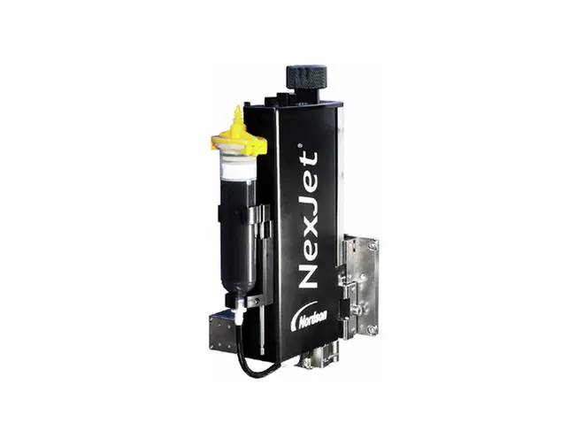 Sistema di erogazione a getto ASYMTEK NexJet NJ-8 con cartucce a getto ReadiSet.